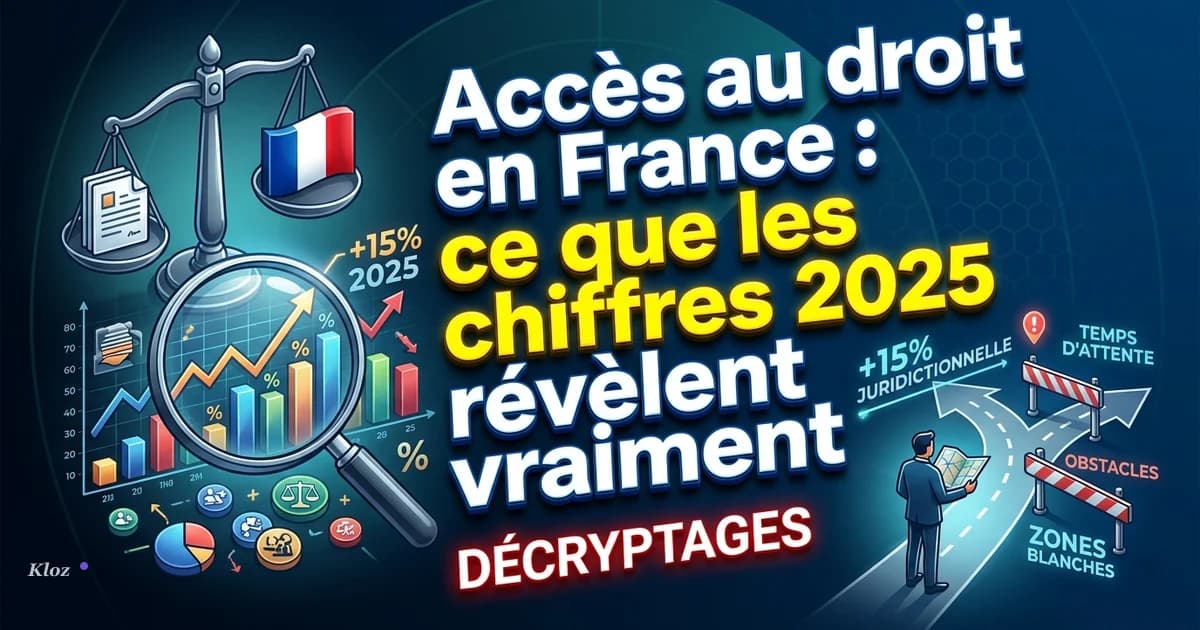 Accès au droit en France : ce que les chiffres 2025 révèlent vraiment