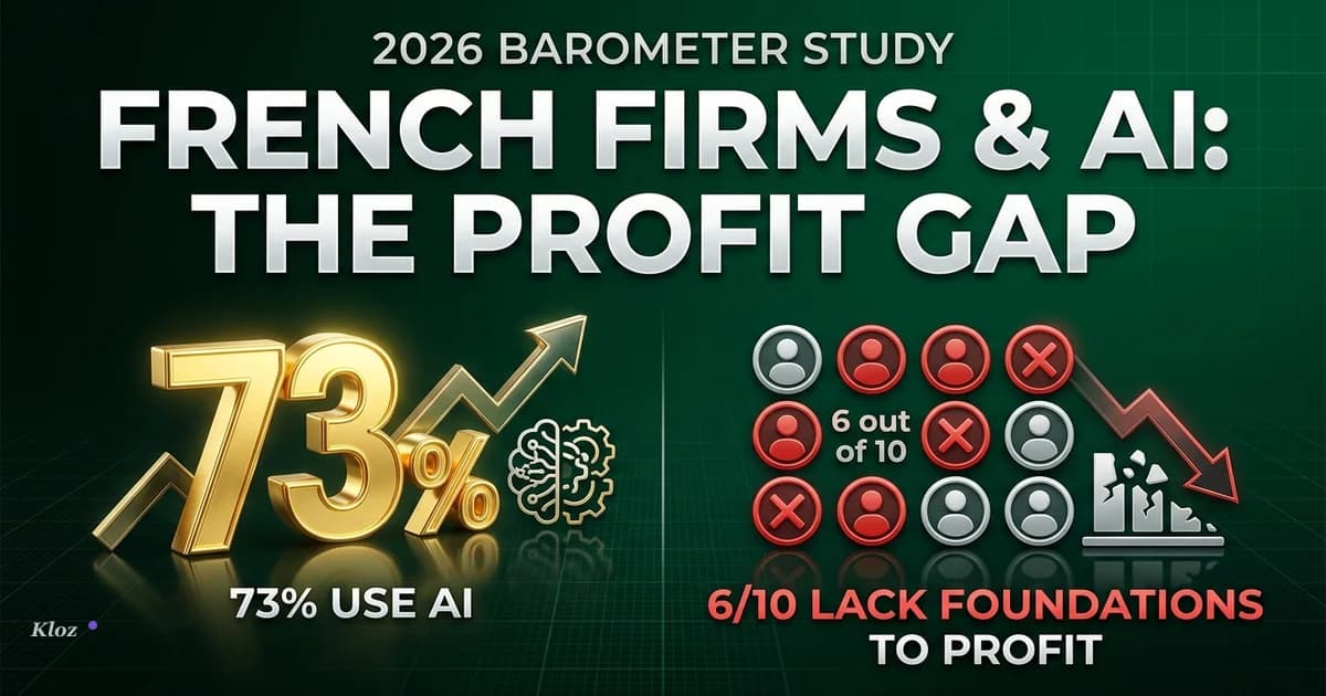 Baromètre 2026 : 73% des cabinets français utilisent l'IA — mais 6 sur 10 n'ont pas encore les fondations pour en tirer profit