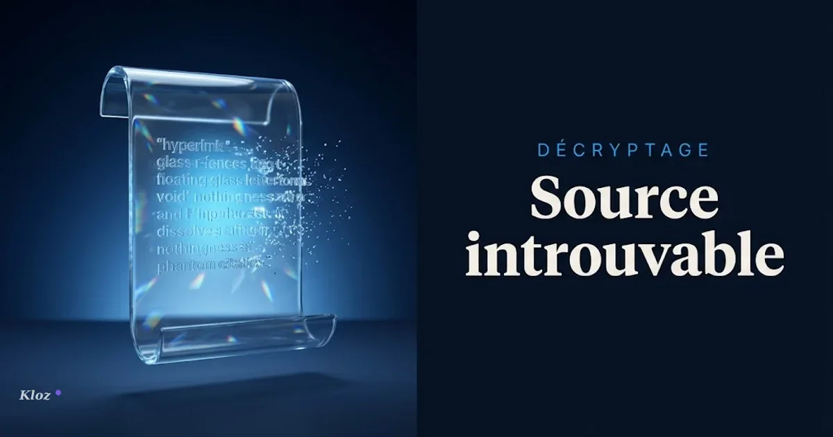 Hallucinations IA et recherche juridique : pourquoi une source citée n'est pas une source vérifiée