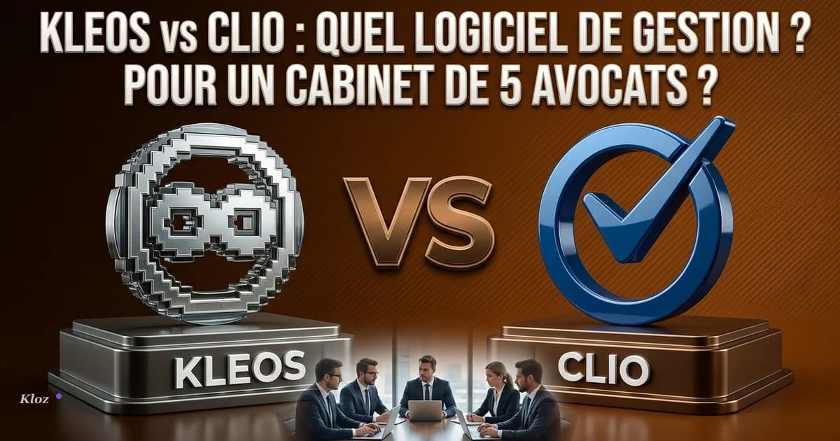 Kleos vs Clio : quel logiciel de gestion pour un cabinet de 5 avocats ?