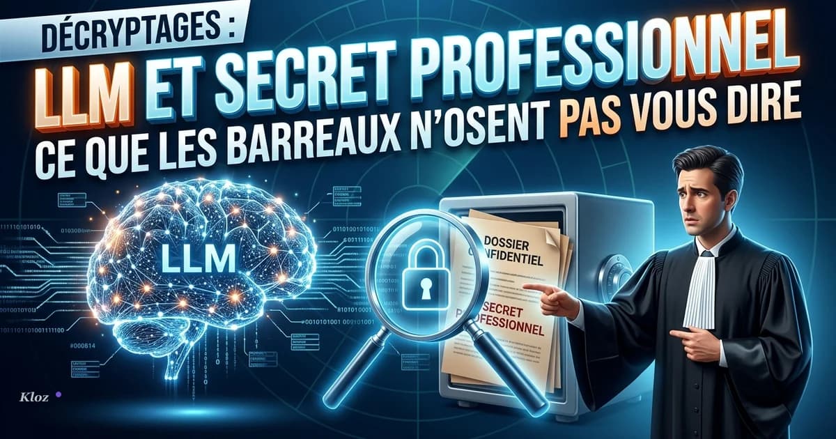 LLM et secret professionnel : ce que les barreaux n'osent pas vous dire
